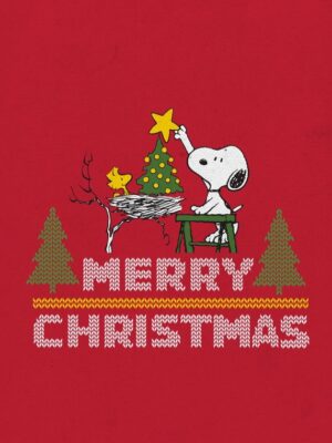 Merry Christmas Tree Peanuts Poster