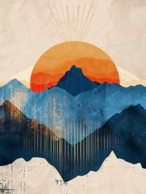 Mountain Glow Poster