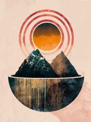 Mountain Halo Poster