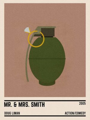 Mr Mrs Smith Minimalist Poster