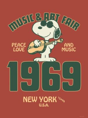 Music And Art Fair Peanuts Poster