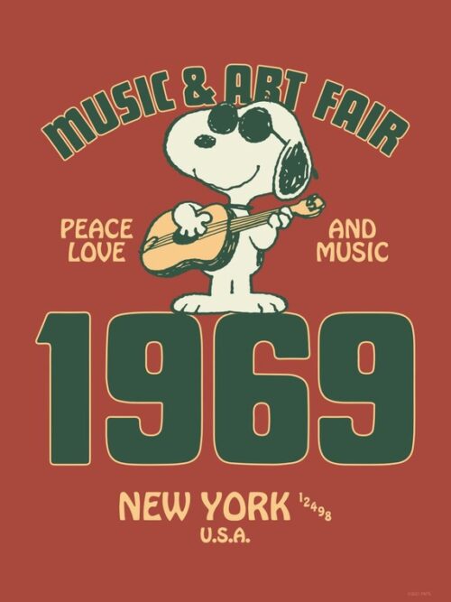 Music And Art Fair Peanuts Poster
