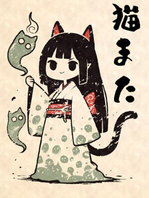 Nekomata Yokai Poster