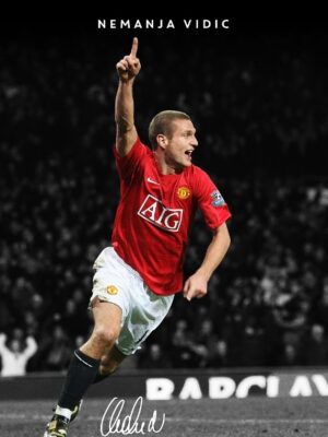 Nemanja Vidic Soccer Poster