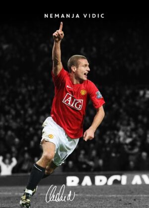 Nemanja Vidic Soccer Poster