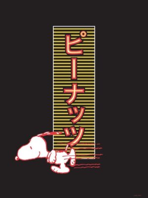 Neon Snoopy Peanuts Poster