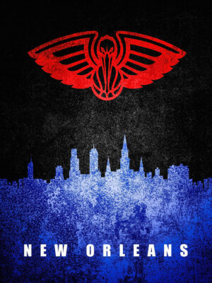New Orleans City Skyline Poster