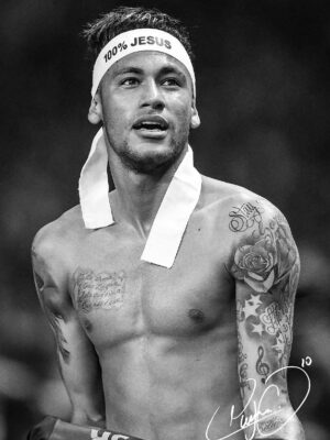 Neymar Jr Soccer Poster