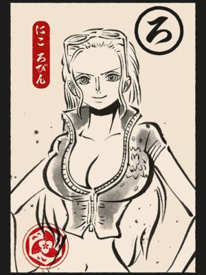 Nico Robin Ukiyo E One Piece Poster