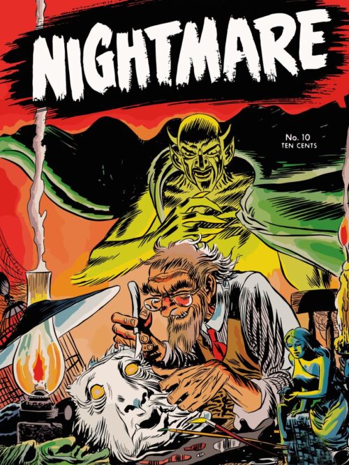 Nightmare Vintage Horror Comic Poster