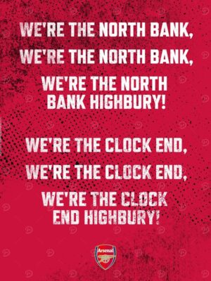 North Bank Clock End Football Poster