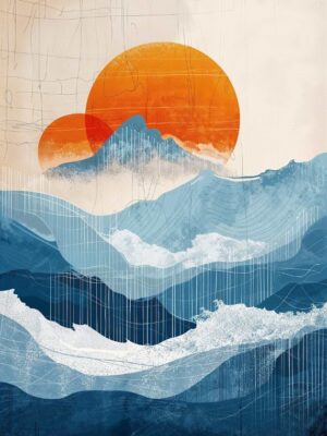 Oceanic Sun Poster