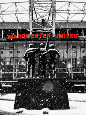 Old Trafford Stadium Football Poster