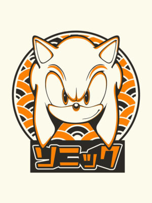 Orange Sonic Poster