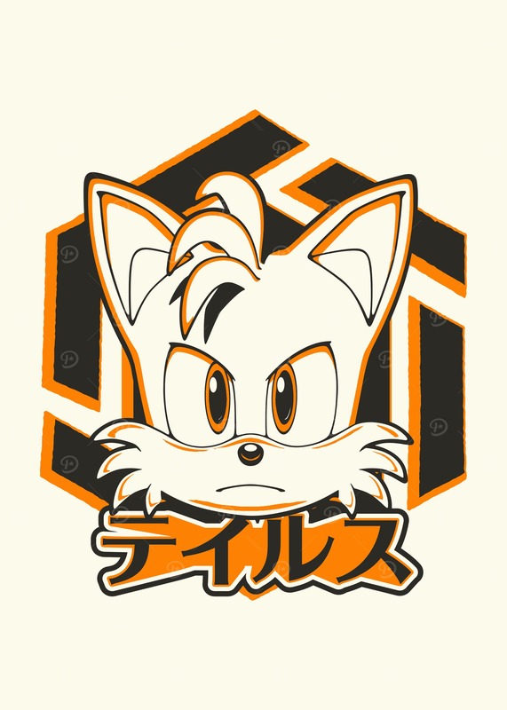 Orange Tails Poster