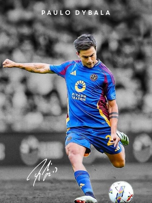Paulo Dybala Football Poster