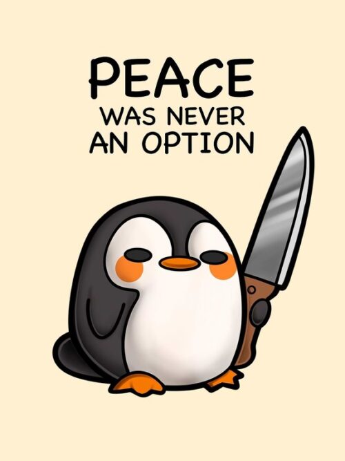 Peace Penguin Poster
