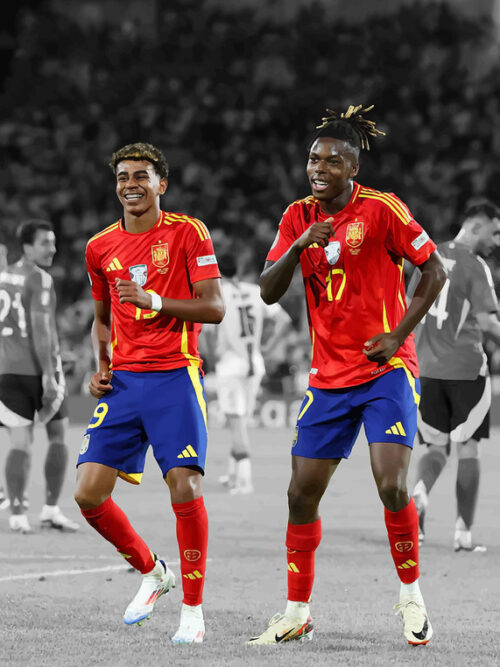 Players Celebration Football Poster