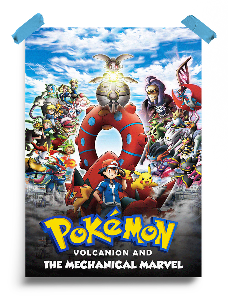 Pokemon the Movie- Volcanion and the Mechanical Marvel (2016) Poster