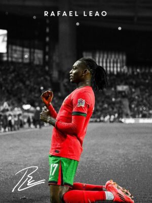 Rafael Leao Soccer Poster