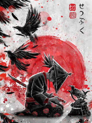 Ravens Spirits Samurai Poster