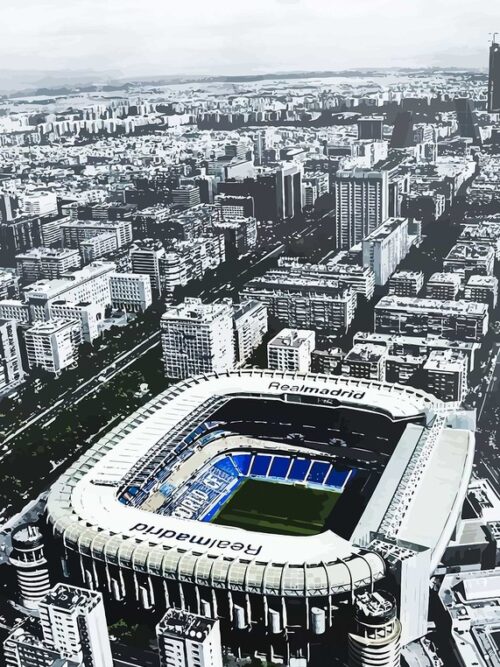Real Madrid Stadium Football Poster