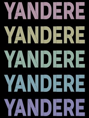 Retro Pastel Yandere Text Poster
