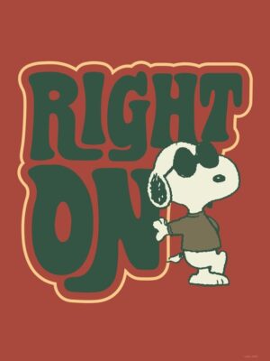 Right On Peanuts Poster
