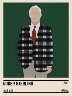 Roger Sterling Mad Men Poster