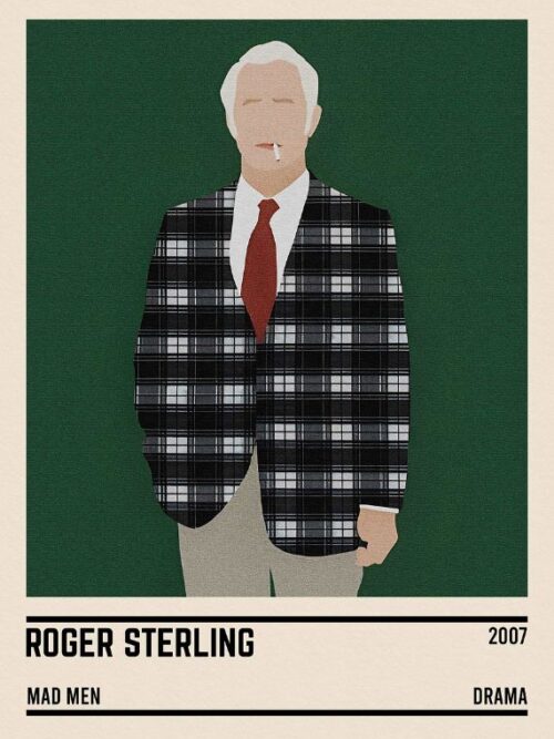 Roger Sterling Mad Men Poster