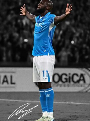 Romelu Lukaku Soccer Poster