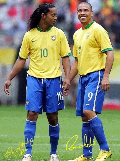 Ronaldinho And Ronaldo Nazario Football Poster