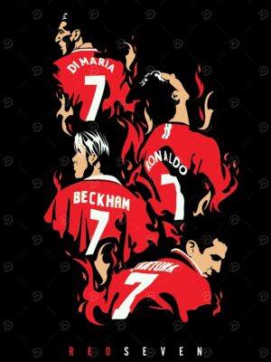 Ronaldo Beckam Cantona Football Poster