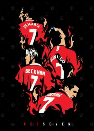 Ronaldo Beckam Cantona Football Poster