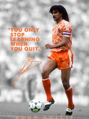 Ruud Gullit Soccer Poster