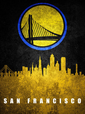 San Francisco City Skyline Poster