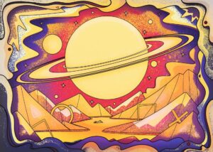 Saturn Rises Poster