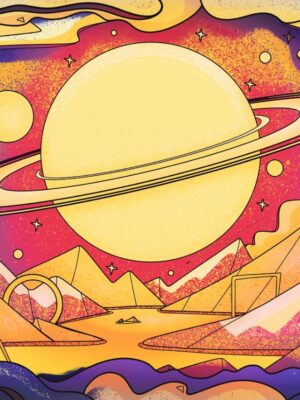 Saturn Rises Poster