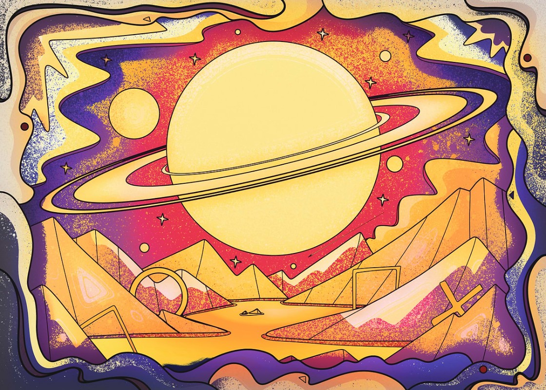 Saturn Rises Poster