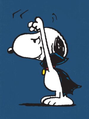 Scary Vampire Snoopy Peanuts Poster