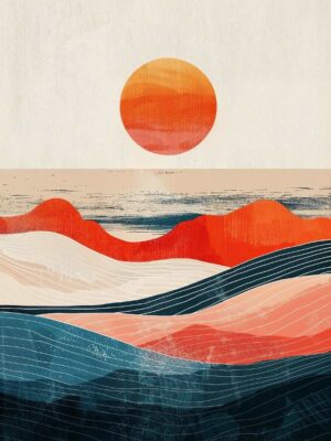 Serenity Waves Poster