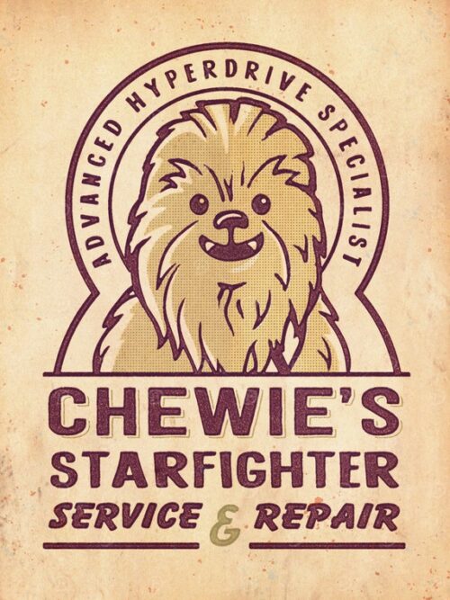 Service And Repair Starwars Poster