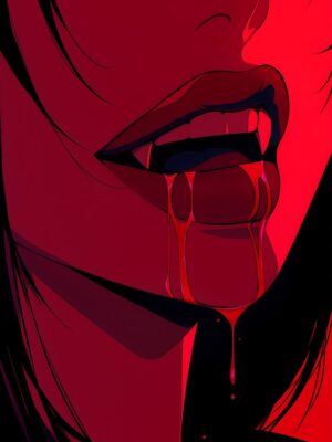Sexy Vampire Anime Girl Anime & Manga Poster
