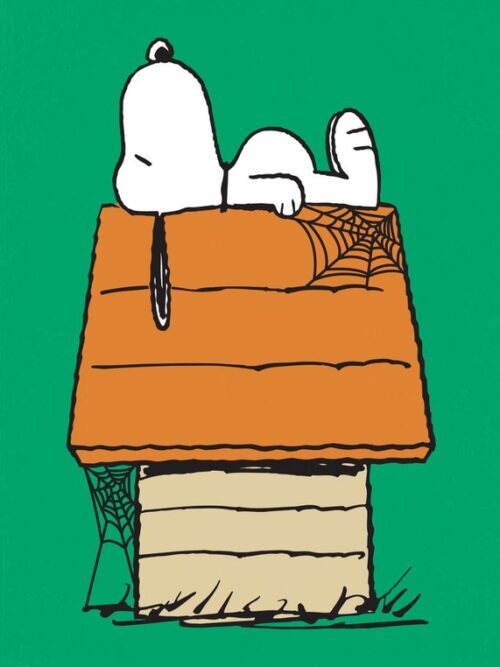 Sleeping Snoopy Halloween Peanuts Poster