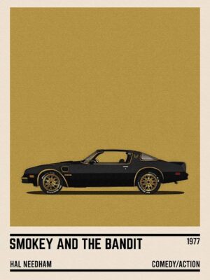 Smokey And The Bandit Car Poster