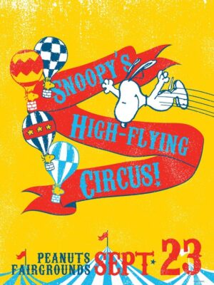 Snoopy Circus Peanuts Poster