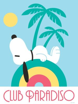 Snoopy Club Paradiso Peanuts Poster