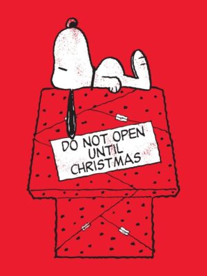Snoopy Doghouse Present Peanuts Poster