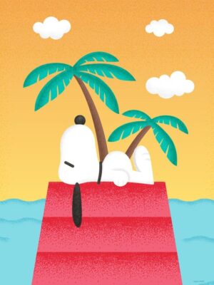 Snoopy Dreaming Peanuts Poster
