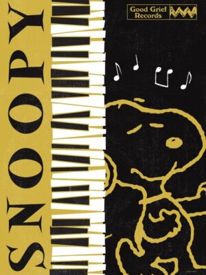 Snoopy Good Grief Records Peanuts Poster